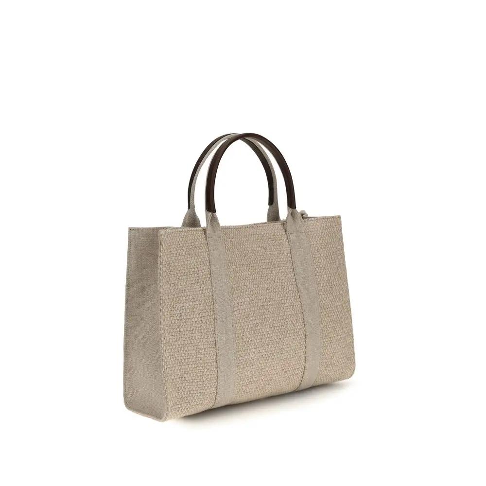 The Row Sample Sale | The Row Beige Fabric Handbag - | Designer outlet