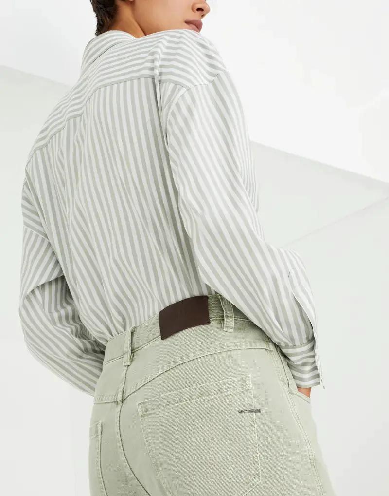 Brunello Cucinelli Sample Sale | Brunello Cucinelli Green Cotton Straight-Leg Jeans - | Designer outlet