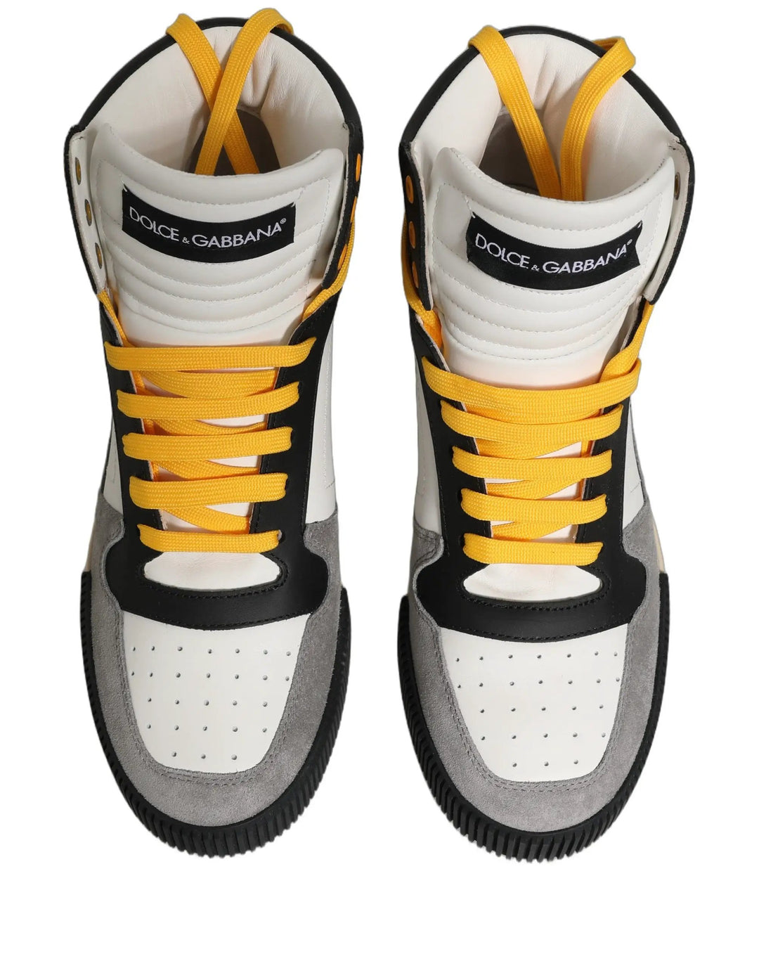Dolce &amp; Gabbana Sample Sale | Dolce &amp; Gabbana Multicolor Leather High Top Sneakers Shoes - | Designer outlet