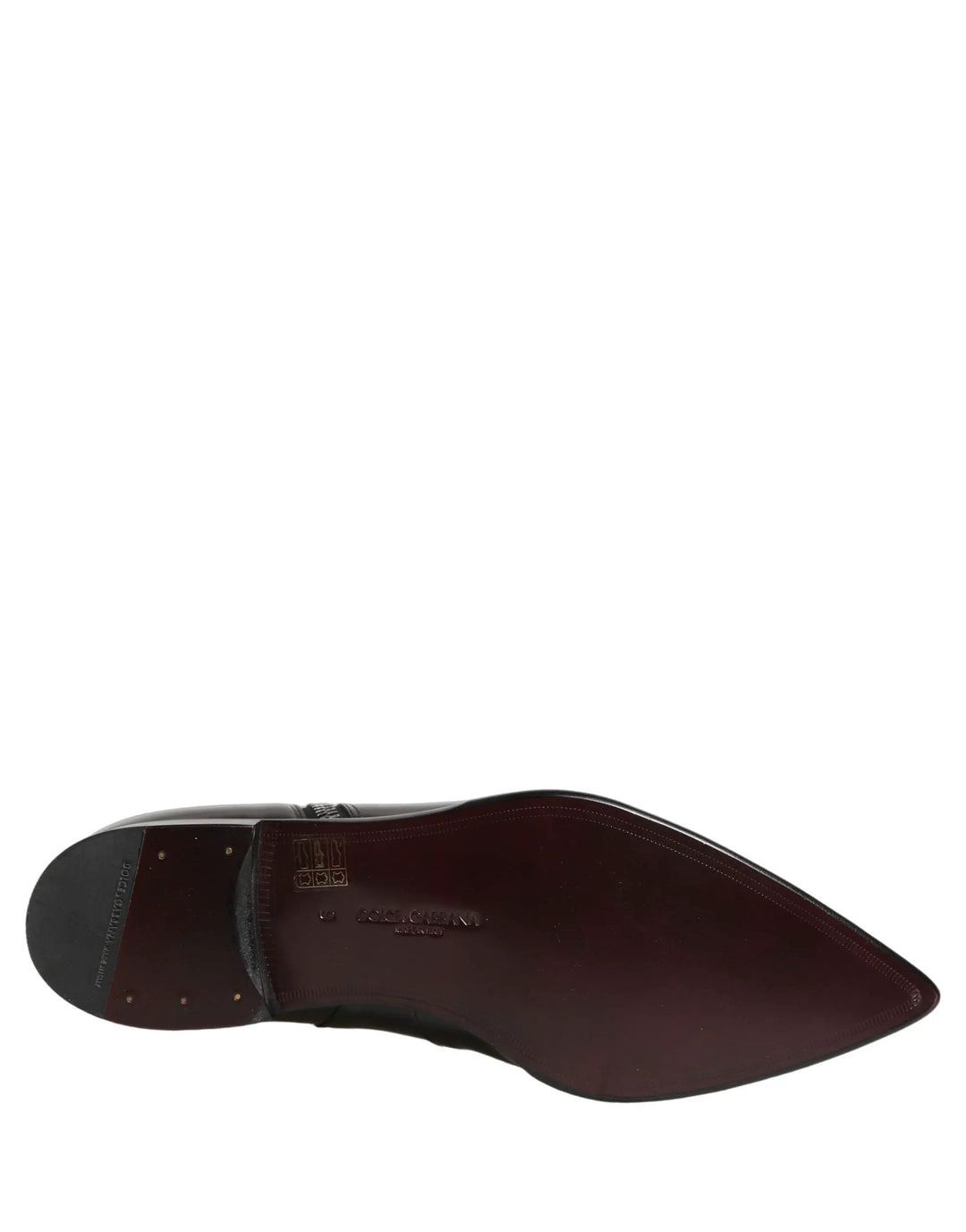 Dolce &amp; Gabbana Sample Sale | Dolce &amp; Gabbana Black Leather Zipper Mid Calf Men Boots Shoes - | Designer outlet