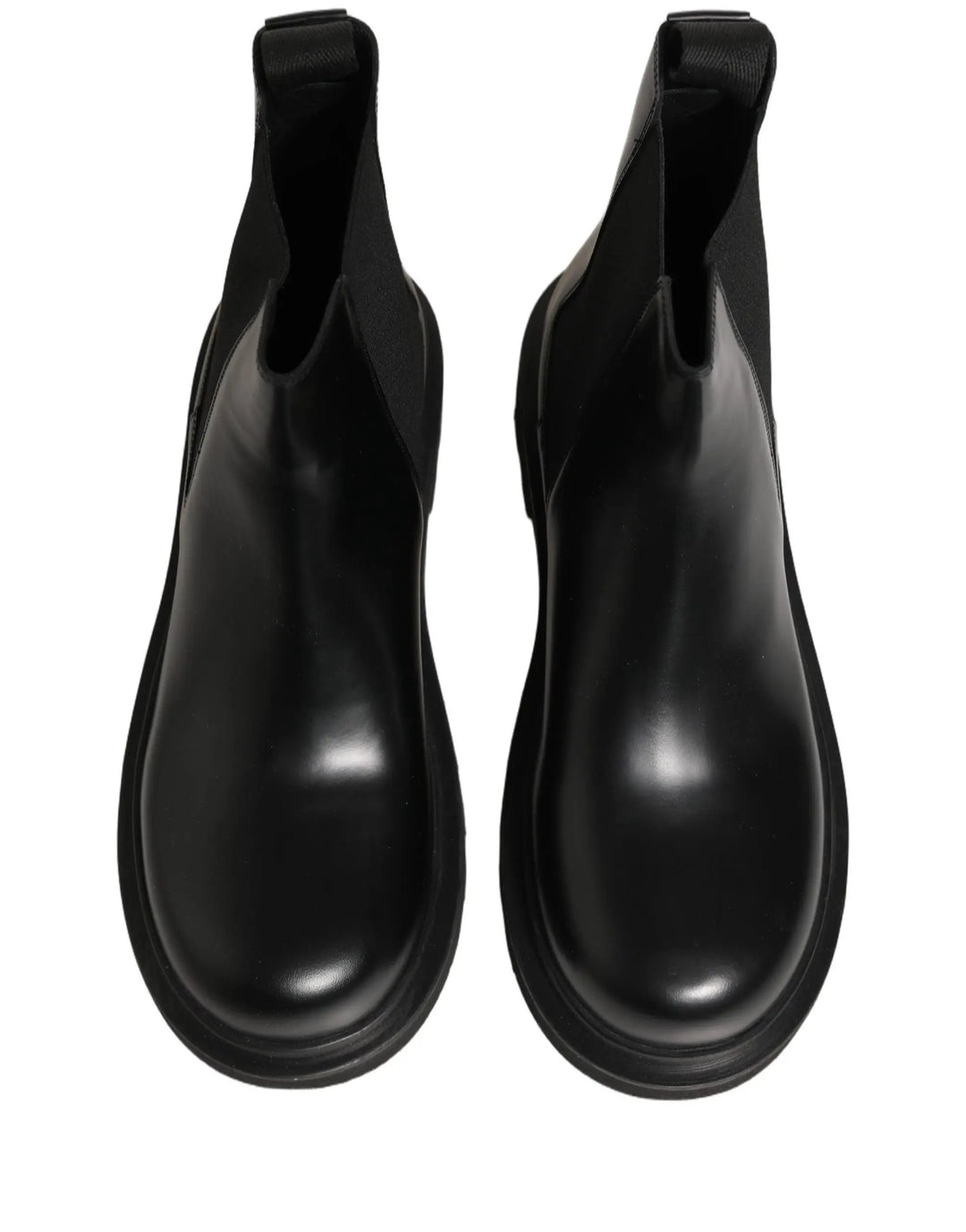 Dolce &amp; Gabbana Sample Sale | Dolce &amp; Gabbana Black Chelsea Boots Leather Slip On Men Shoes - | Designer outlet