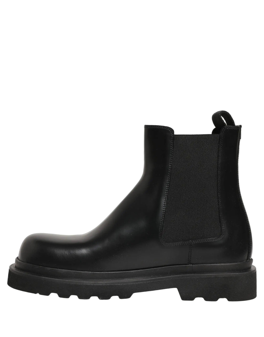 Dolce &amp; Gabbana Sample Sale | Dolce &amp; Gabbana Black Chelsea Boots Leather Slip On Men Shoes - | Designer outlet