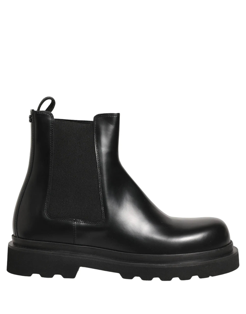 Dolce & Gabbana Sample Sale | Dolce & Gabbana Black Chelsea Boots Leather Slip On Men Shoes - | Designer outlet