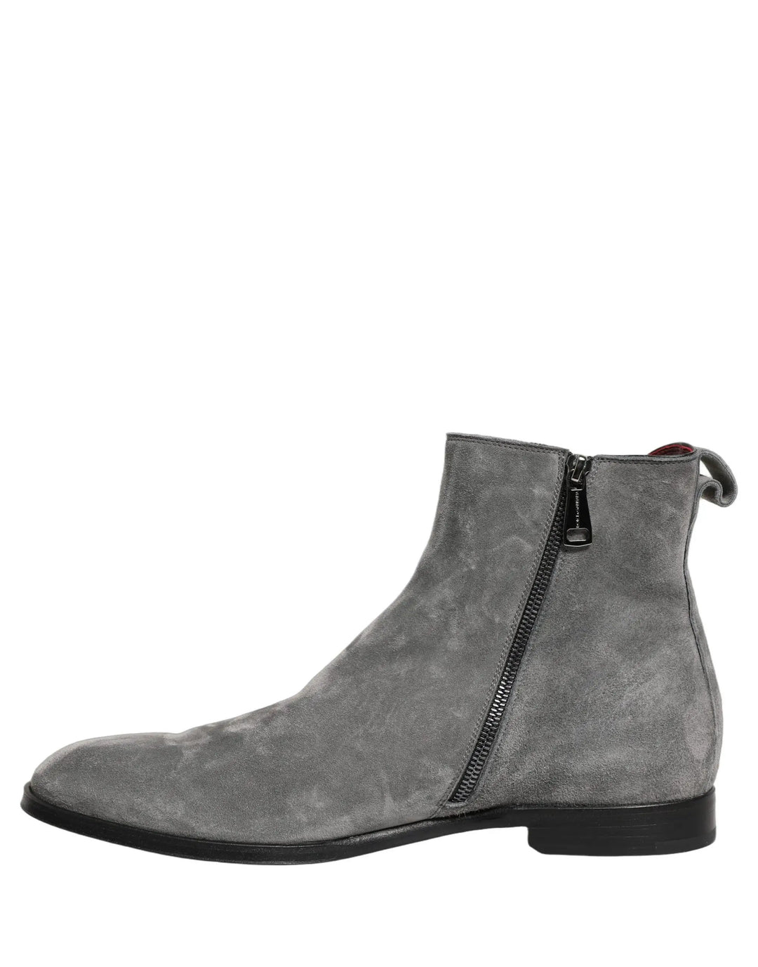 Dolce &amp; Gabbana Sample Sale | Dolce &amp; Gabbana Gray Suede Leather Chelsea Boots Shoes - | Designer outlet