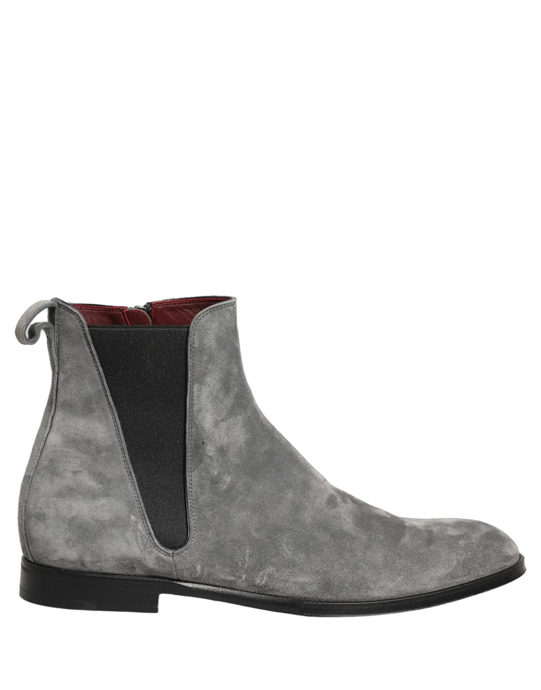 Dolce & Gabbana Sample Sale | Dolce & Gabbana Gray Suede Leather Chelsea Boots Shoes - | Designer outlet