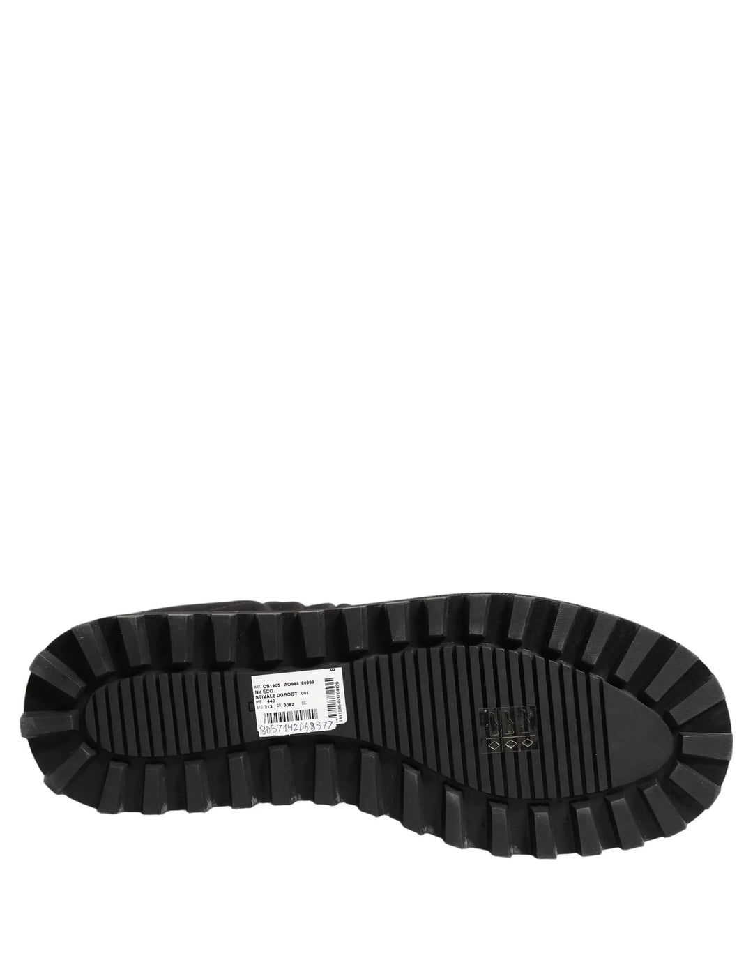 Dolce &amp; Gabbana Sample Sale | Dolce &amp; Gabbana Black Quilted Effect Mid Calf Boots Shoes - | Designer outlet