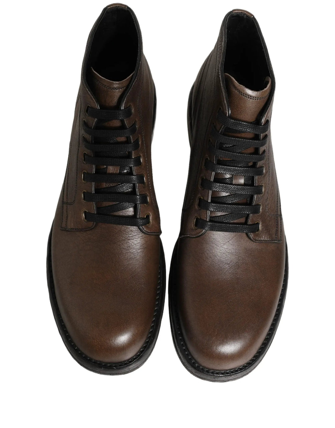 Dolce &amp; Gabbana Sample Sale | Dolce &amp; Gabbana Brown Perugino Leather Men Ankle Boots Shoes - | Designer outlet
