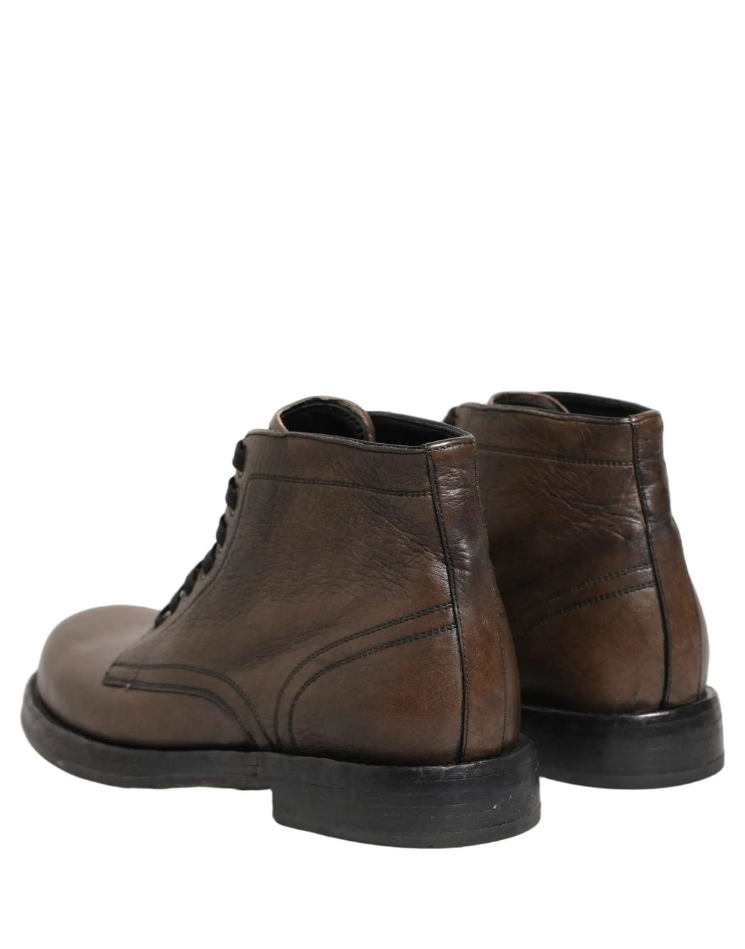 Dolce &amp; Gabbana Sample Sale | Dolce &amp; Gabbana Brown Perugino Leather Men Ankle Boots Shoes - | Designer outlet