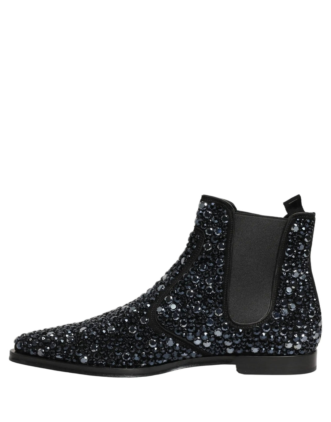 Dolce &amp; Gabbana Sample Sale | Dolce &amp; Gabbana Black Embellished Chelsea Ankle Boots Shoes - | Designer outlet