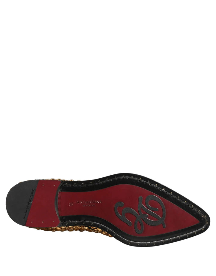 Dolce &amp; Gabbana Sample Sale | Dolce &amp; Gabbana Gold Embellished Chelsea Ankle Boots Shoes - | Designer outlet