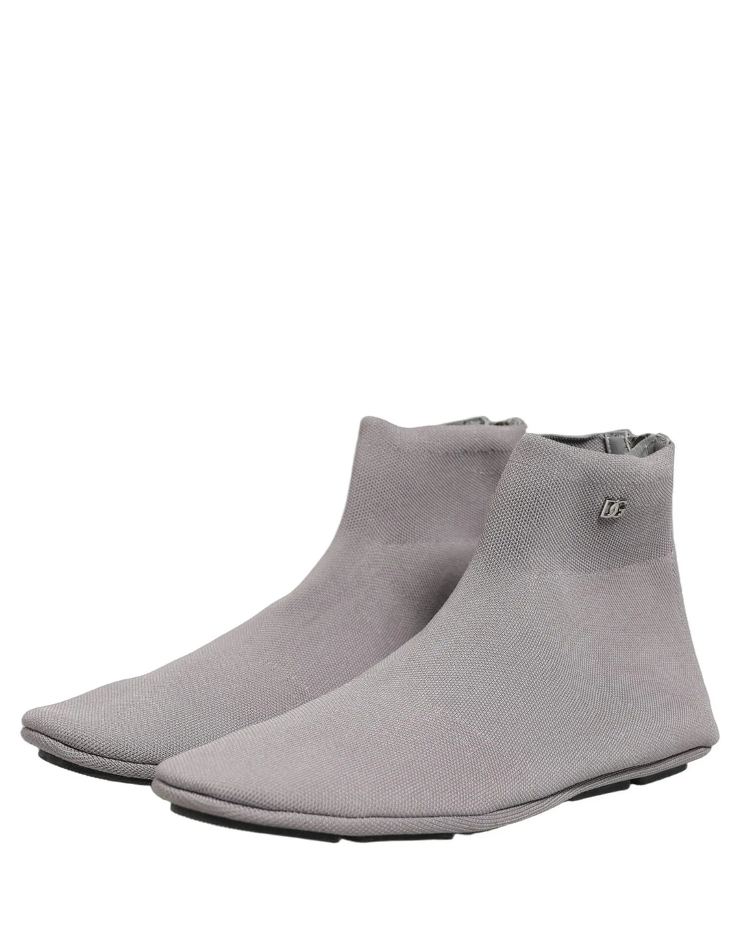 Dolce &amp; Gabbana Sample Sale | Dolce &amp; Gabbana Gray Stretch Mesh Men Ankle Boots Shoes - | Designer outlet