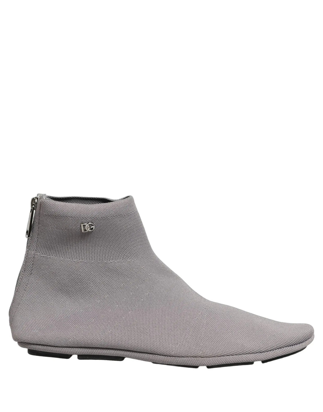 Dolce & Gabbana Sample Sale | Dolce & Gabbana Gray Stretch Mesh Men Ankle Boots Shoes - | Designer outlet