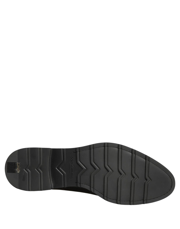 Dolce &amp; Gabbana Sample Sale | Dolce &amp; Gabbana Black Leather Men Oxford Dress Formal Shoes - | Designer outlet
