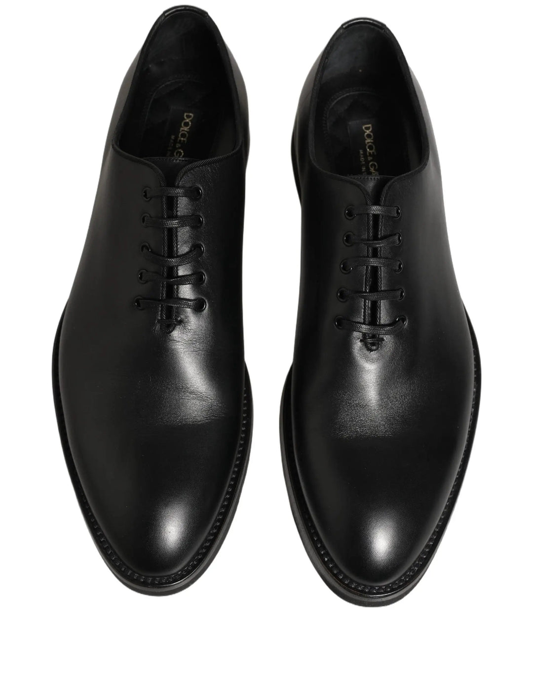 Dolce &amp; Gabbana Sample Sale | Dolce &amp; Gabbana Black Leather Men Oxford Dress Formal Shoes - | Designer outlet