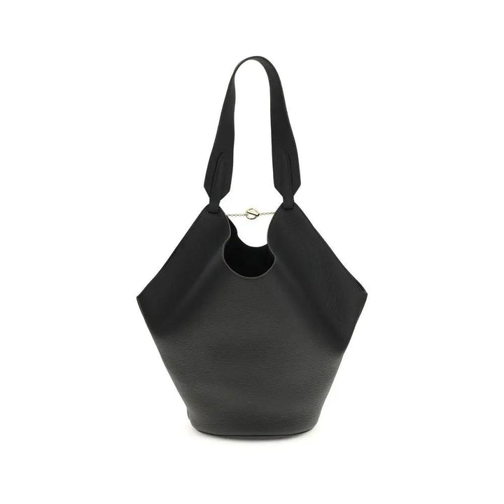 Khaite Sample Sale | Khaite Black Calf Leather Bos Taurus Shoulder Bag - | Designer outlet