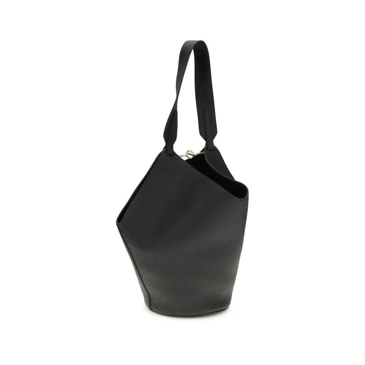 Khaite Sample Sale | Khaite Black Calf Leather Bos Taurus Shoulder Bag - | Designer outlet