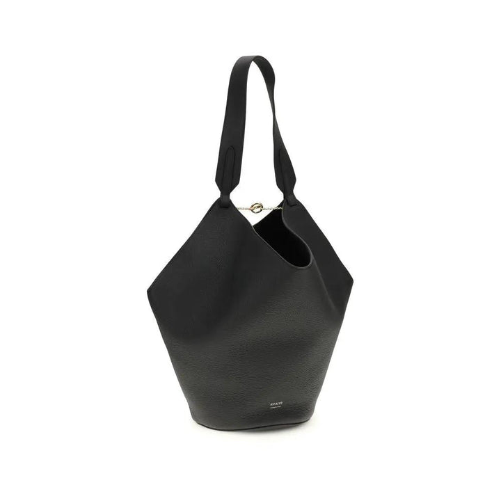 Khaite Sample Sale | Khaite Black Calf Leather Bos Taurus Shoulder Bag - | Designer outlet