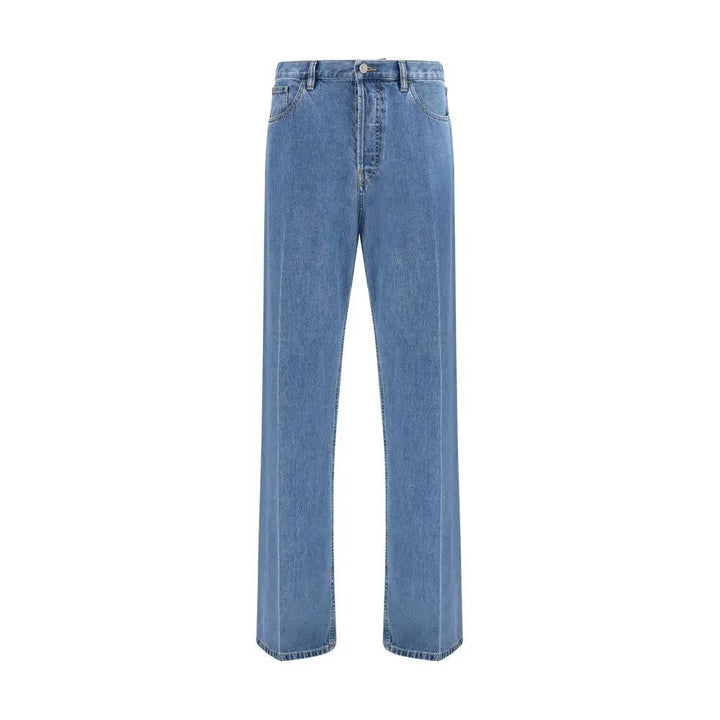 Valentino Sample Sale | Valentino Blue Cotton Straight-Leg Jeans - | Designer outlet