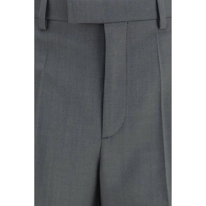Valentino Garavani Gray Wool Oves Aries Dress Pants