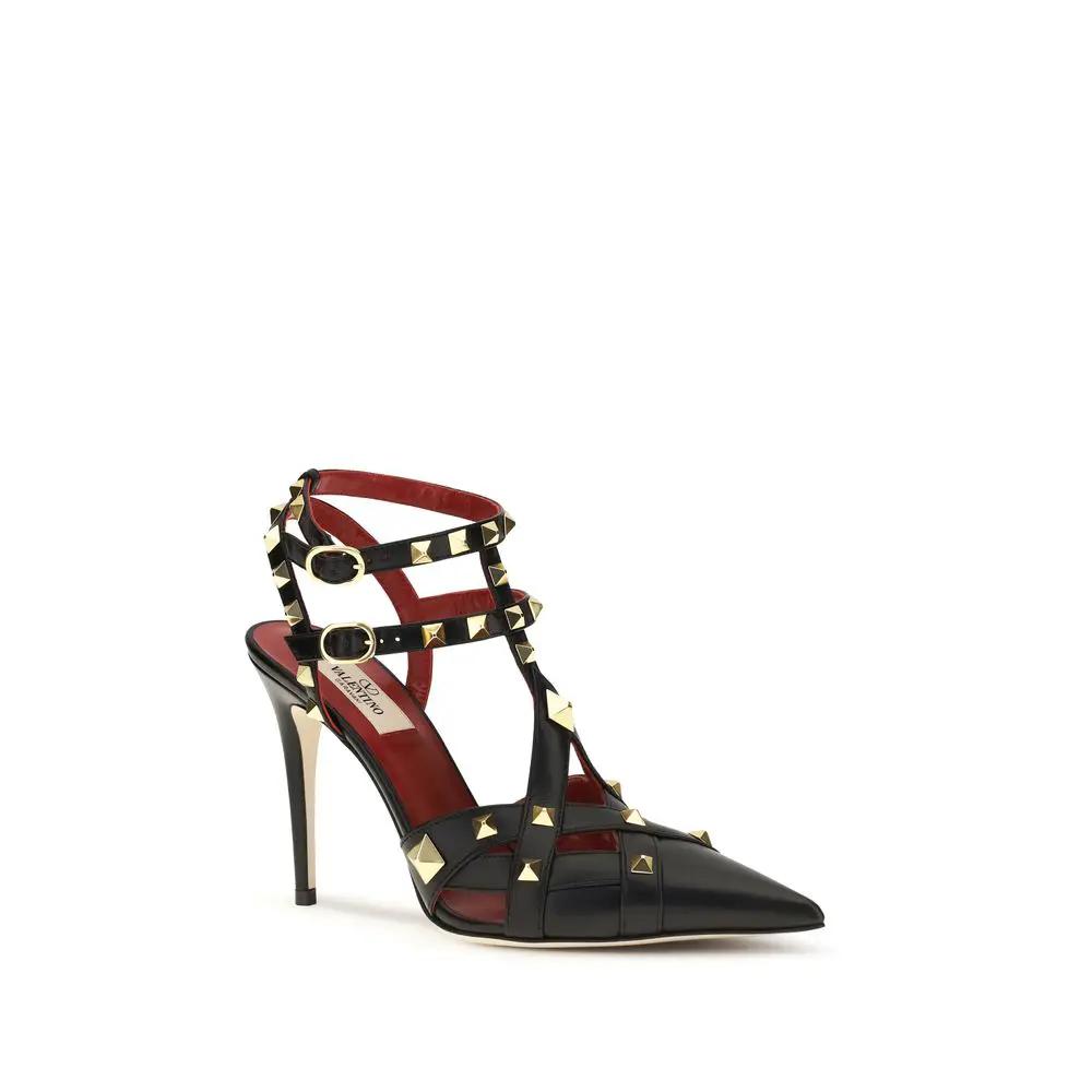 Valentino Garavani Sample Sale | Valentino Garavani Black Goatskin High Heel Pumps - | Designer outlet