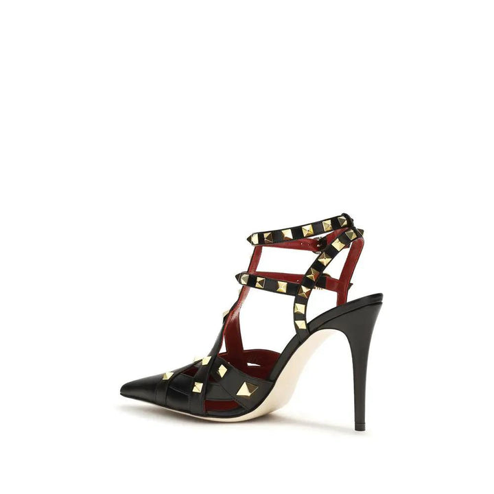 Valentino Garavani Sample Sale | Valentino Garavani Black Goatskin High Heel Pumps - | Designer outlet