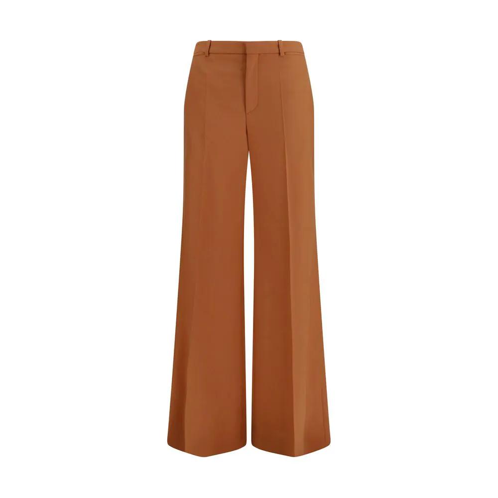 Chloé Sample Sale | Chloé Orange Cotton Flared Pants - | Designer outlet