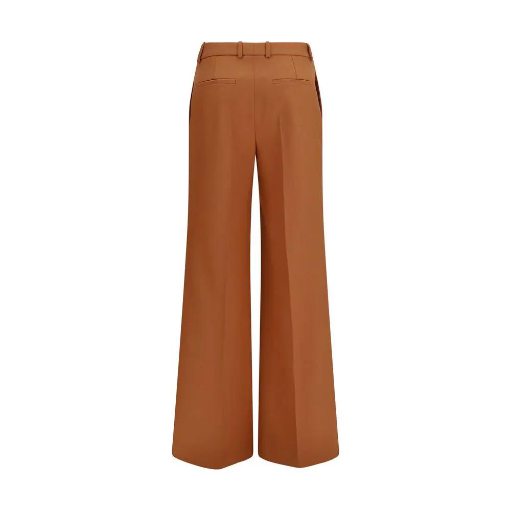 Chloé Sample Sale | Chloé Orange Cotton Flared Pants - | Designer outlet