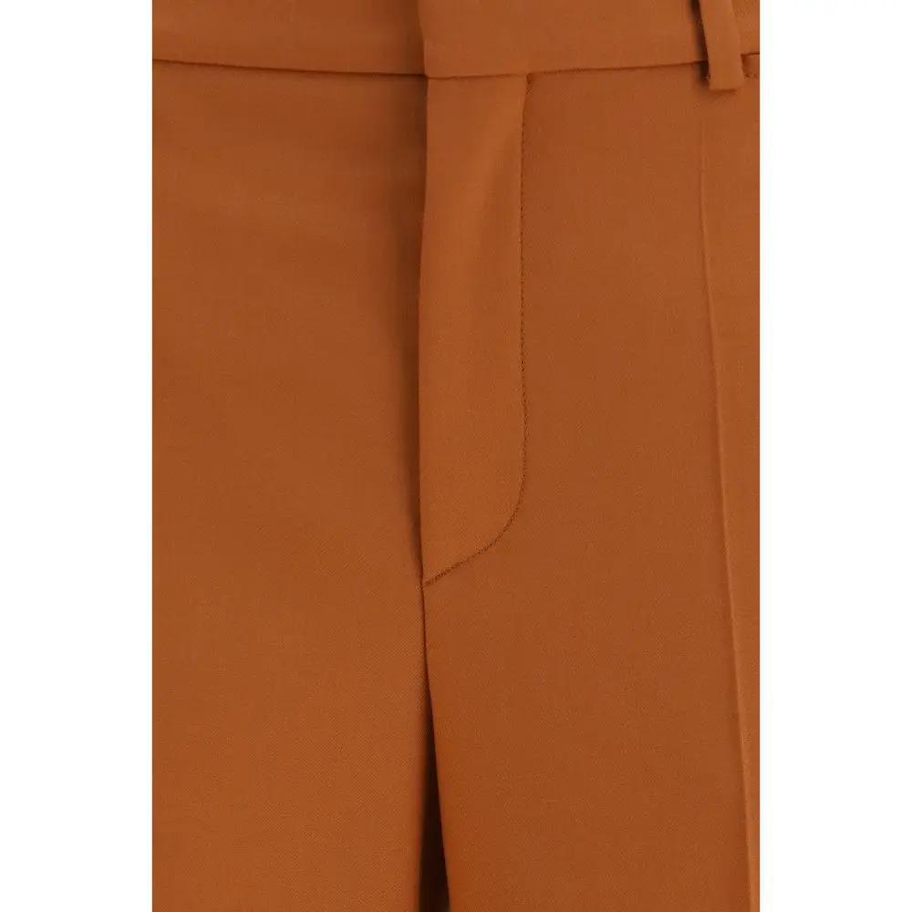 Chloé Sample Sale | Chloé Orange Cotton Flared Pants - | Designer outlet