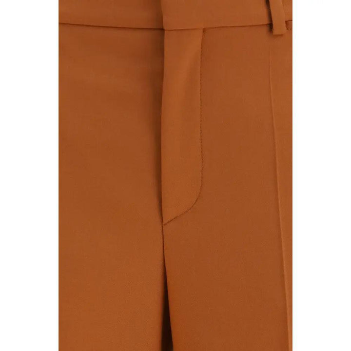 Chloé Sample Sale | Chloé Orange Cotton Flared Pants - | Designer outlet