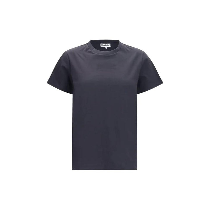 Ganni Sample Sale | Ganni Black Cotton T-Shirt - | Designer outlet