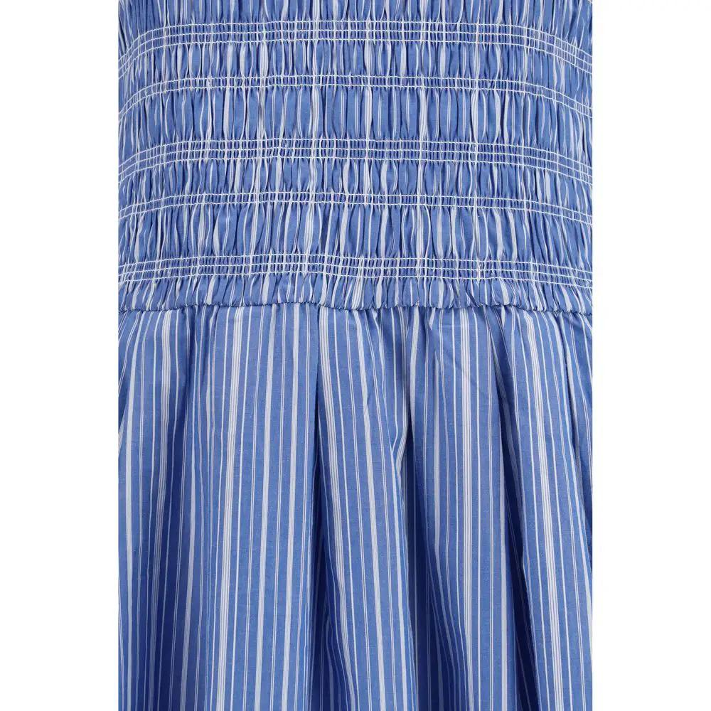 Ganni Sample Sale | Ganni Blue Cotton Casual Dress - | Designer outlet