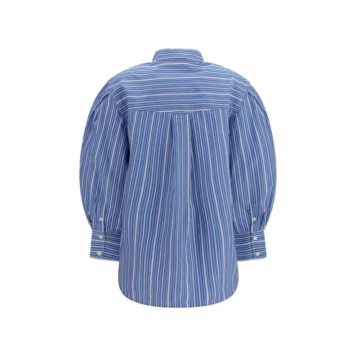Ganni Sample Sale | Ganni Blue Cotton Pattern Shirt - | Designer outlet