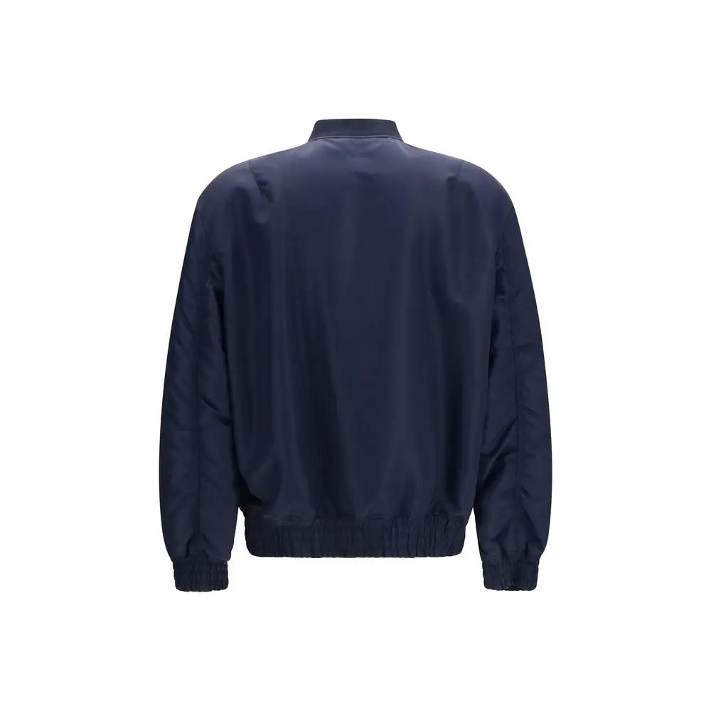 Valentino Sample Sale | Valentino Blue Polyamide Bomber - | Designer outlet