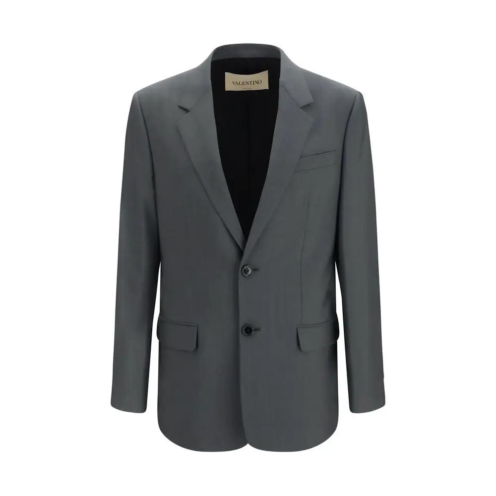 Valentino Sample Sale | Valentino Gray Wool Oves Aries Jacket - | Designer outlet