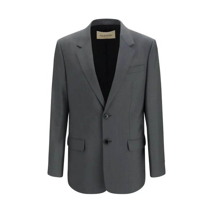Valentino Sample Sale | Valentino Gray Wool Oves Aries Jacket - | Designer outlet