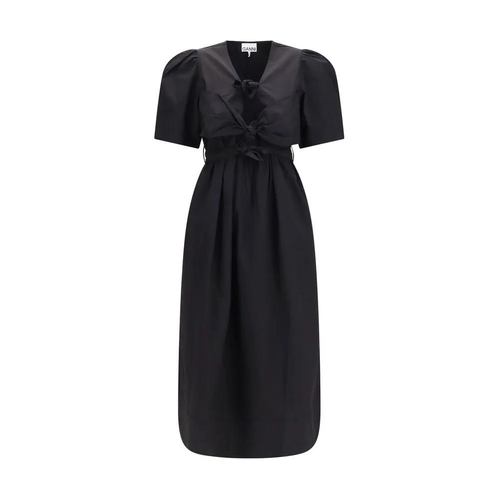 Ganni Sample Sale | Ganni Black Cotton Casual Dress - | Designer outlet