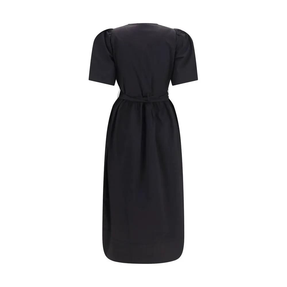 Ganni Sample Sale | Ganni Black Cotton Casual Dress - | Designer outlet
