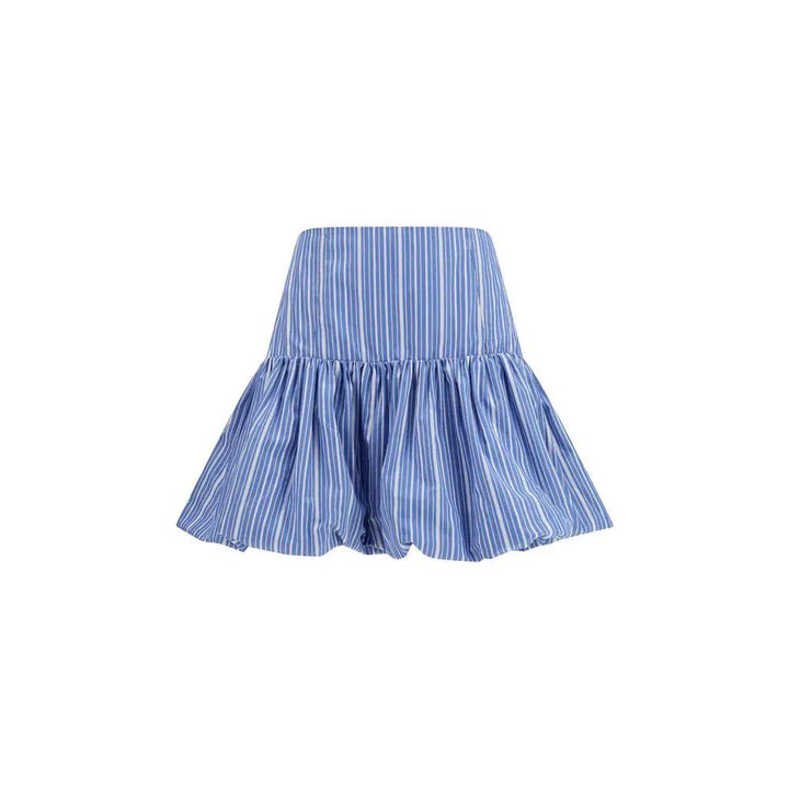 Ganni Sample Sale | Ganni Blue Cotton Mini Skirt - | Designer outlet