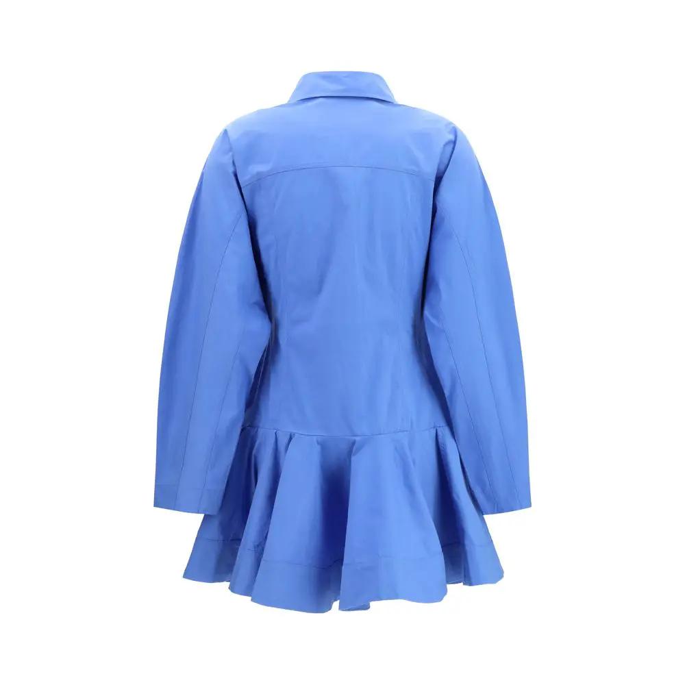 Ganni Sample Sale | Ganni Blue Cotton Casual Dress - | Designer outlet