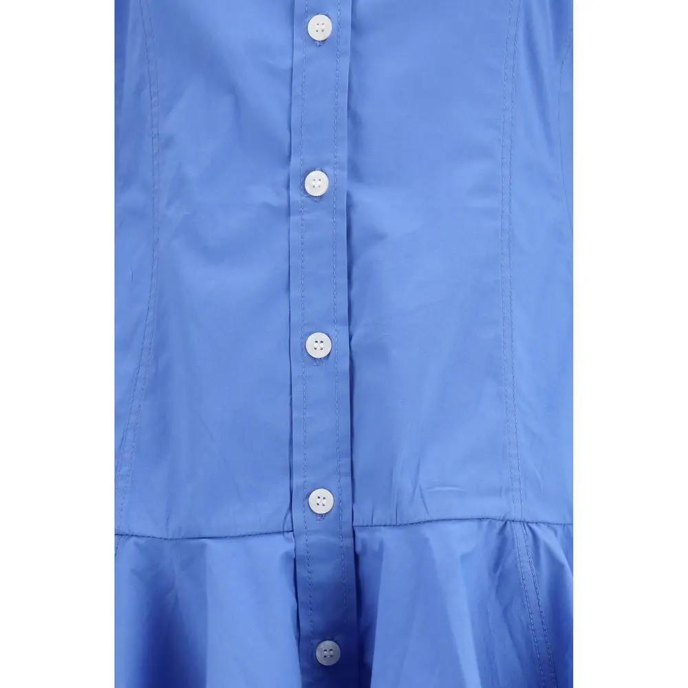 Ganni Sample Sale | Ganni Blue Cotton Casual Dress - | Designer outlet