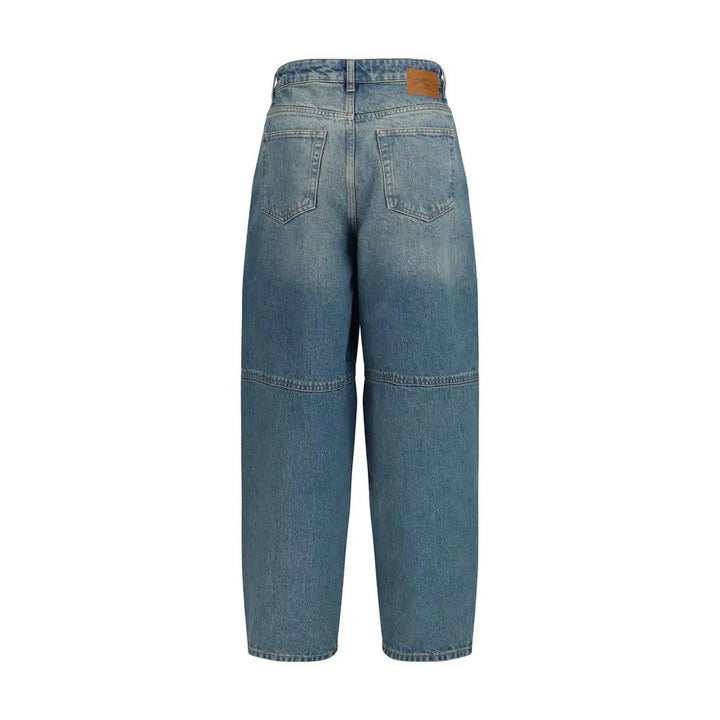 Ganni Sample Sale | Ganni Blue Cotton Tapered Jeans - | Designer outlet