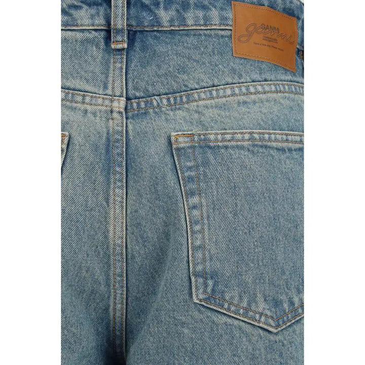 Ganni Sample Sale | Ganni Blue Cotton Tapered Jeans - | Designer outlet