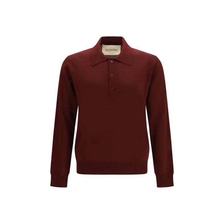Valentino Sample Sale | Valentino Bordeaux Wool Oves Aries Polo Shirt - | Designer outlet
