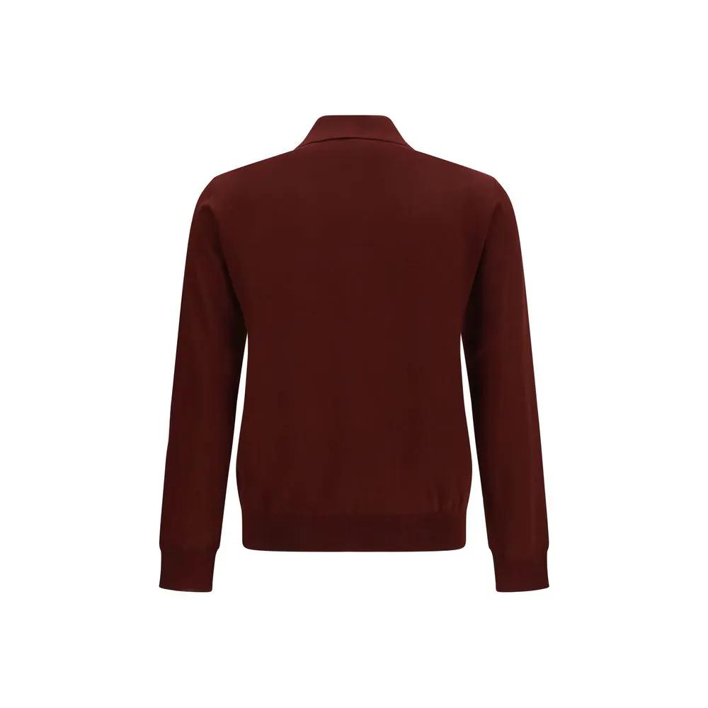 Valentino Sample Sale | Valentino Bordeaux Wool Oves Aries Polo Shirt - | Designer outlet