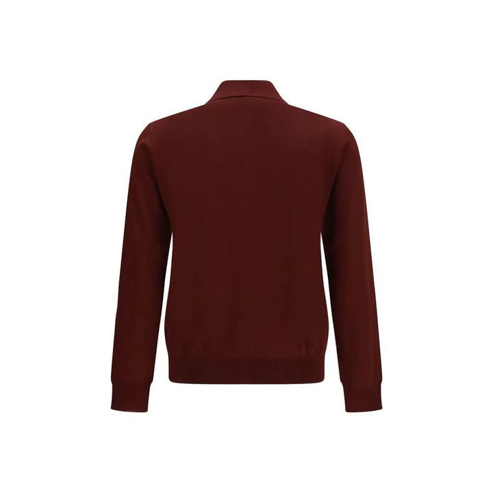 Valentino Sample Sale | Valentino Bordeaux Wool Oves Aries Polo Shirt - | Designer outlet