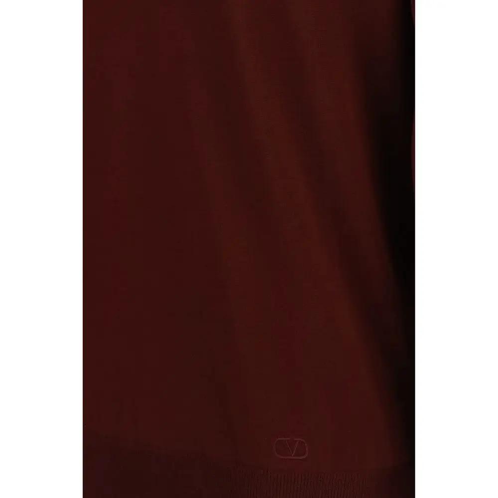Valentino Sample Sale | Valentino Bordeaux Wool Oves Aries Polo Shirt - | Designer outlet