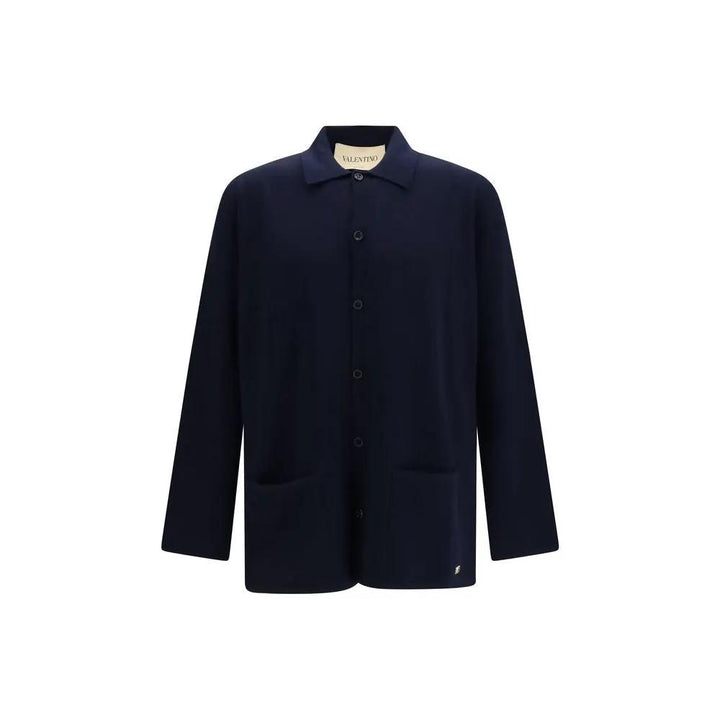 Valentino Sample Sale | Valentino Blue Wool Oves Aries Cardigan - | Designer outlet