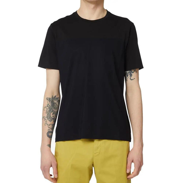 Herno Sample Sale | Herno Black Cotton T-Shirt - | Designer outlet