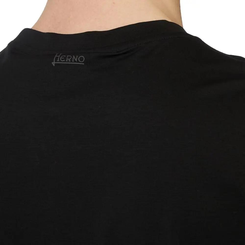 Herno Sample Sale | Herno Black Cotton T-Shirt - | Designer outlet