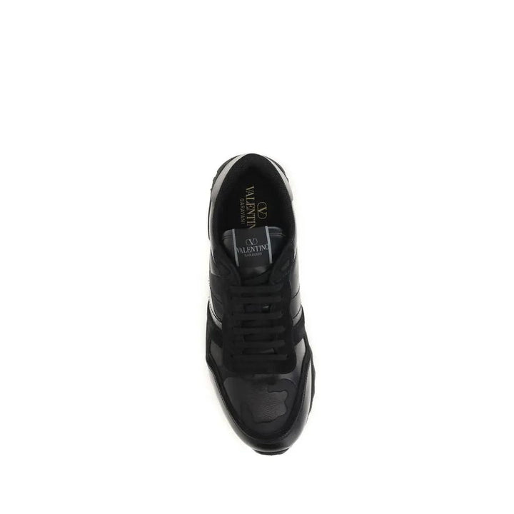 Valentino Garavani Black Polyester Athletic Sneakers